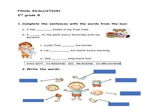 English Worksheets for Grade 2
