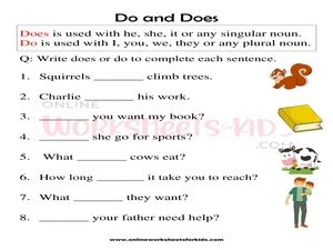 free printable grammar worksheets for grade 1