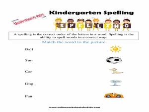 free printable english worksheets for kindergarten