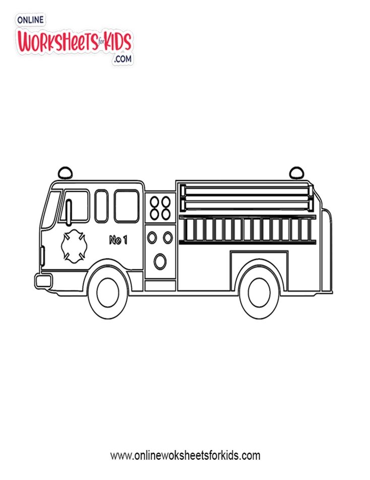 Fire Engine Coloring