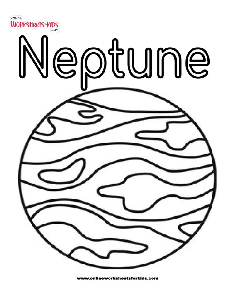 Planets Coloring Worksheet - Neptune