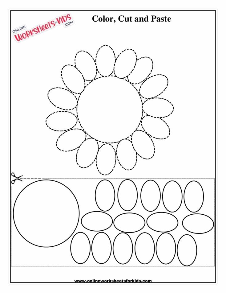 Cut And Paste Shapes Circle And Oval 3