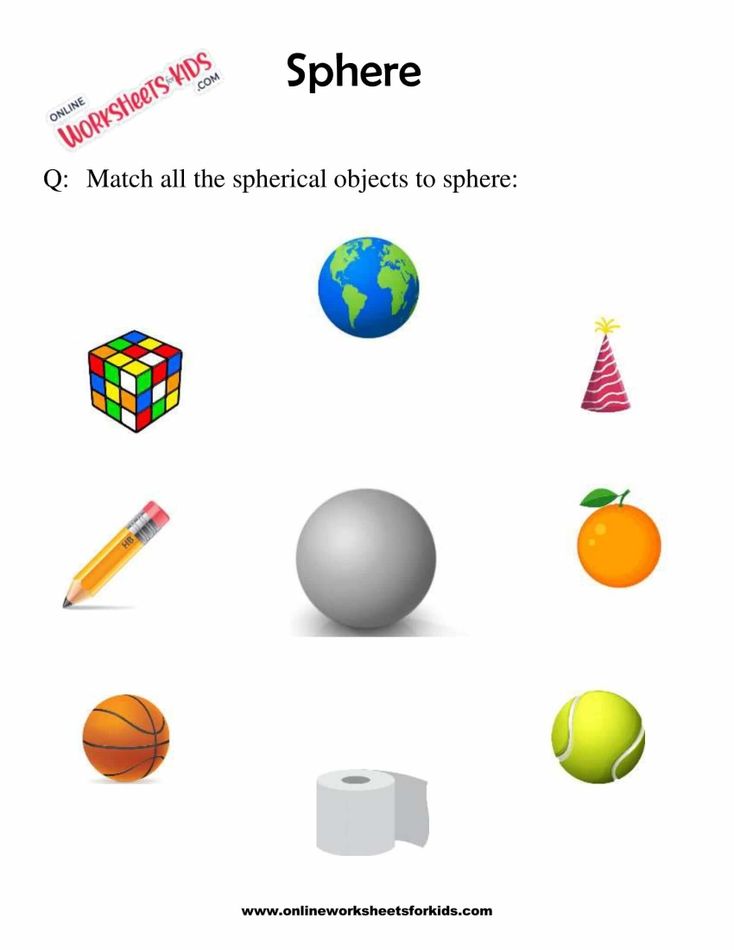 Sphere Worksheets For Grade 1-2