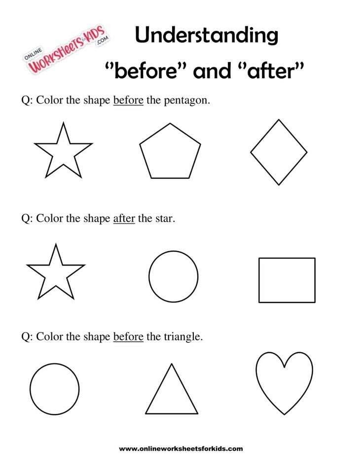 Before And After Worksheets 9