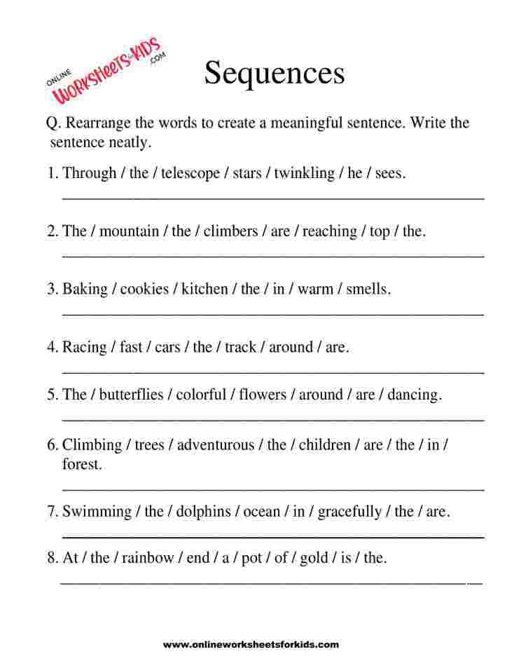 Sequence Worksheets 05