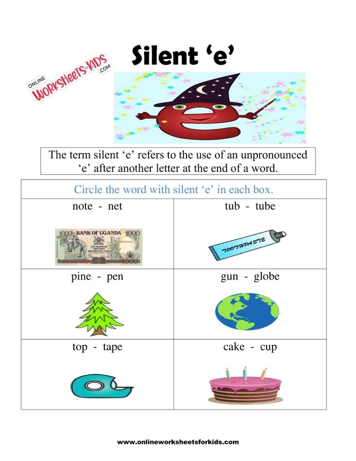 Silent E Worksheets 10