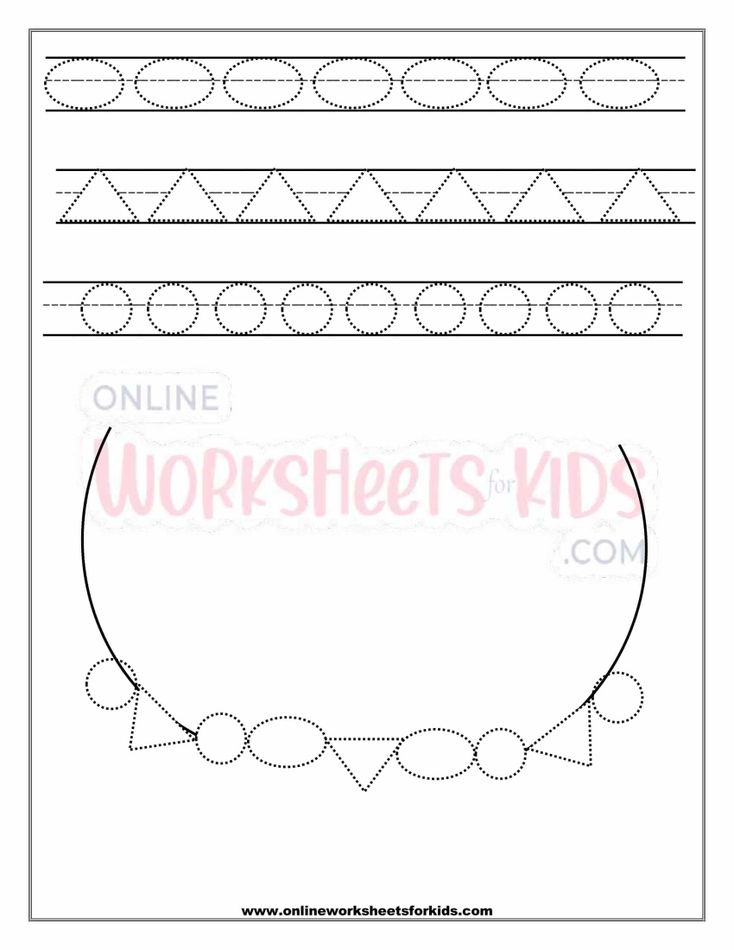 Shape Tracing Circle Triangle Oval 3