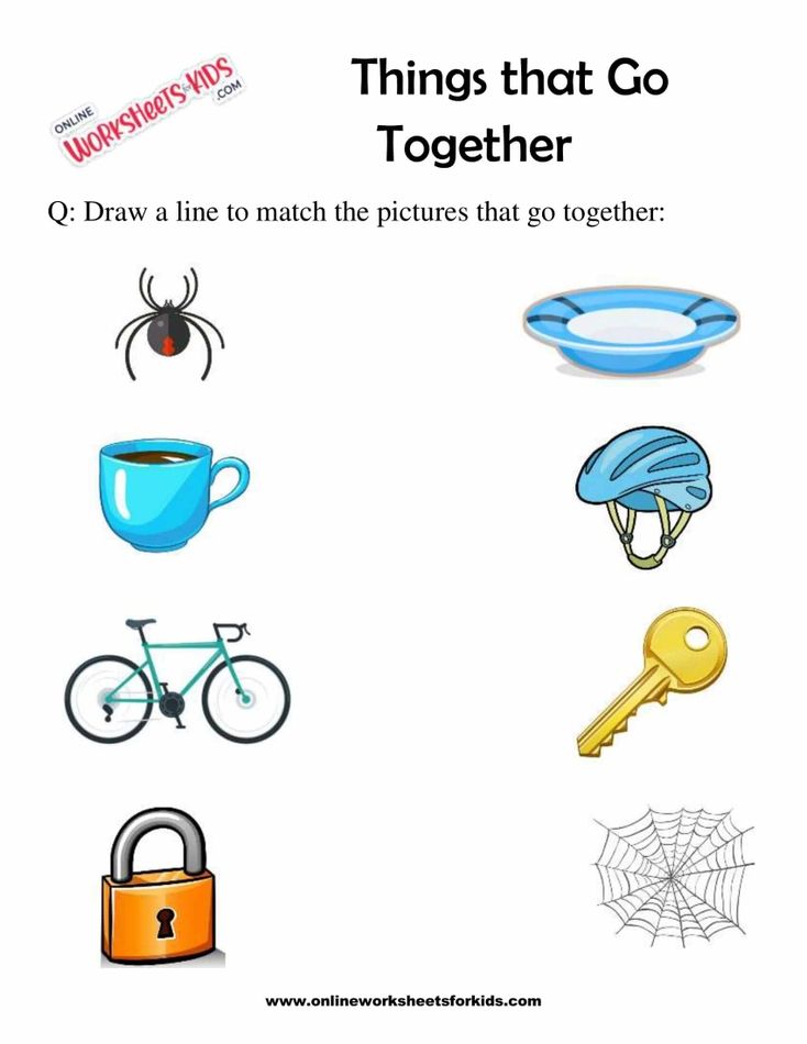 Connect The Objects That Go Together 4