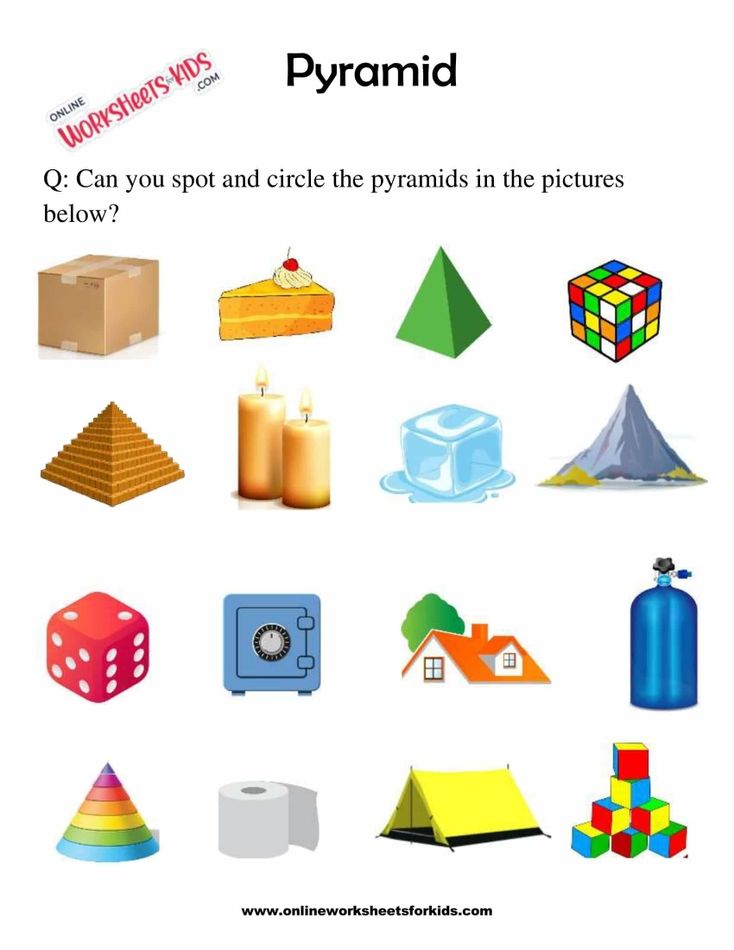 Pyramid Worksheet For Grade 1-4