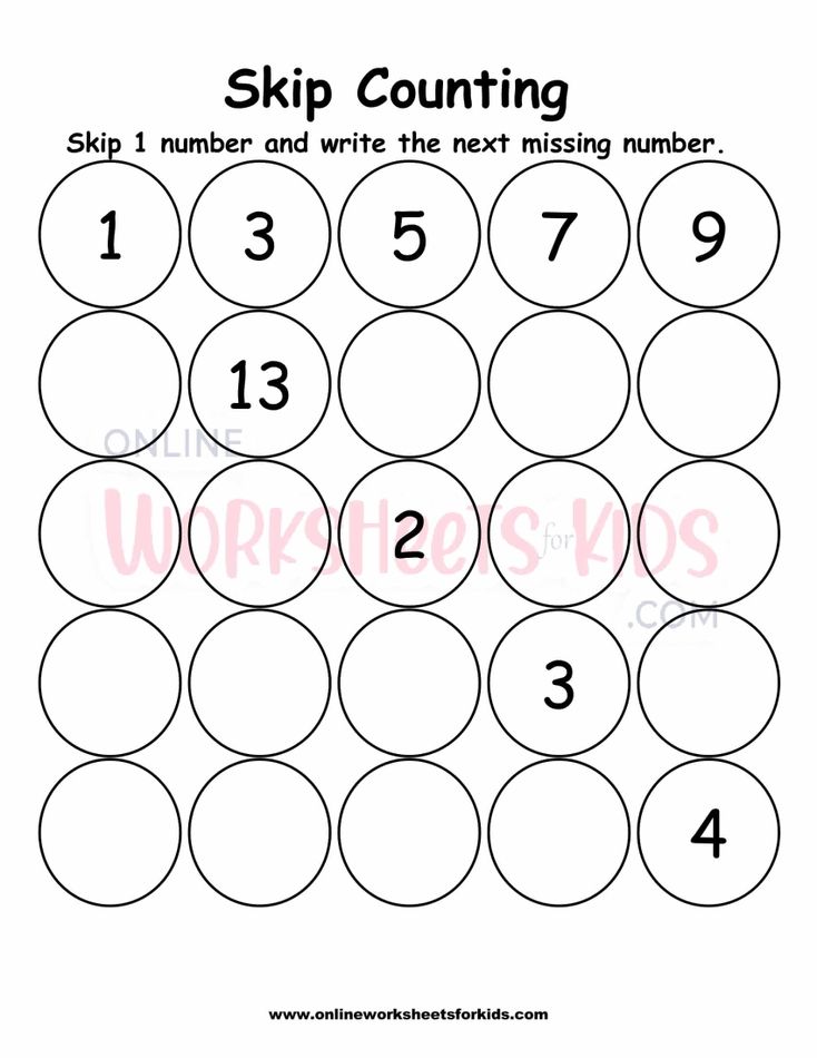 Skip Counting Worksheets 11