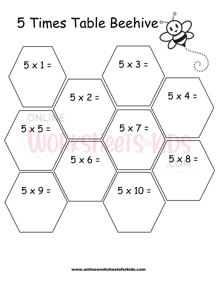 1 Times Table Beehive