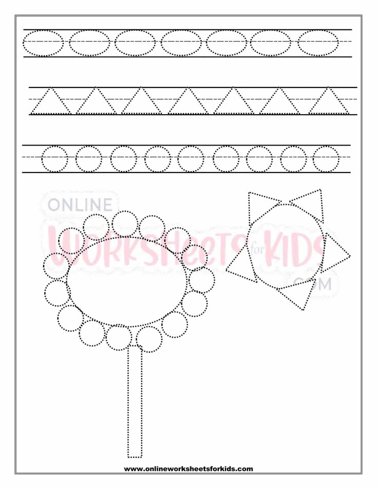 Shape Tracing Circle Triangle Oval 4