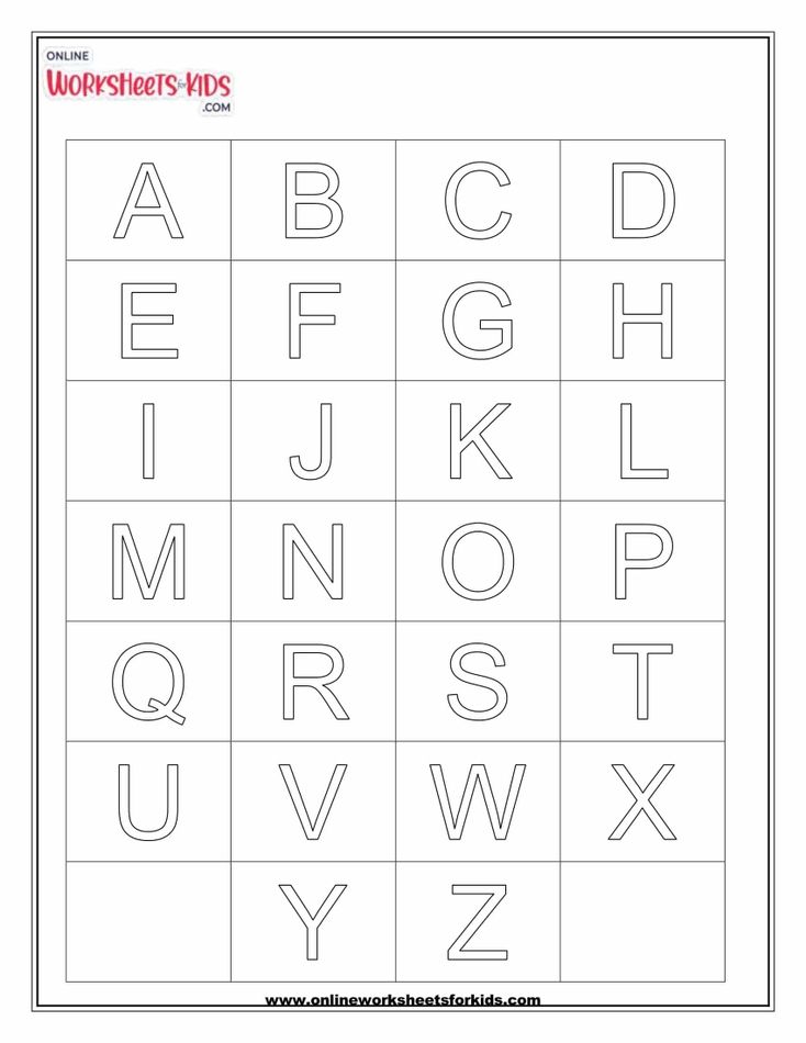 Letters Alphabet Chart 1