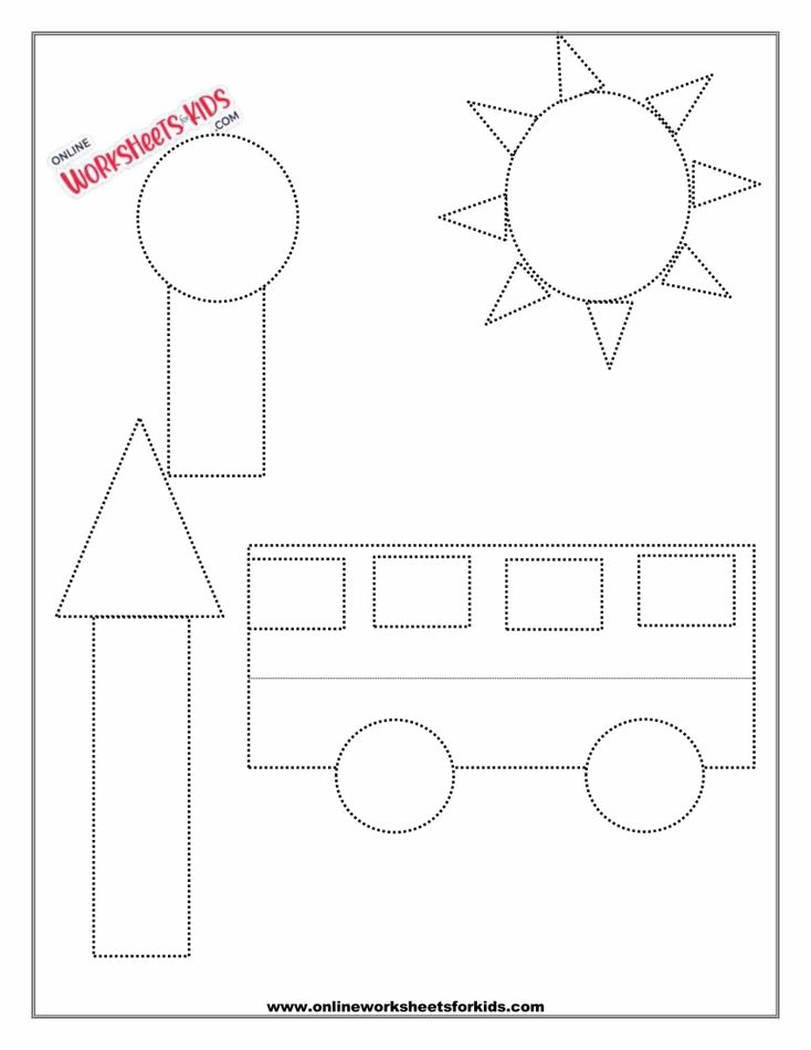 Shape Tracing Triangle, Rectangle, Circle 5