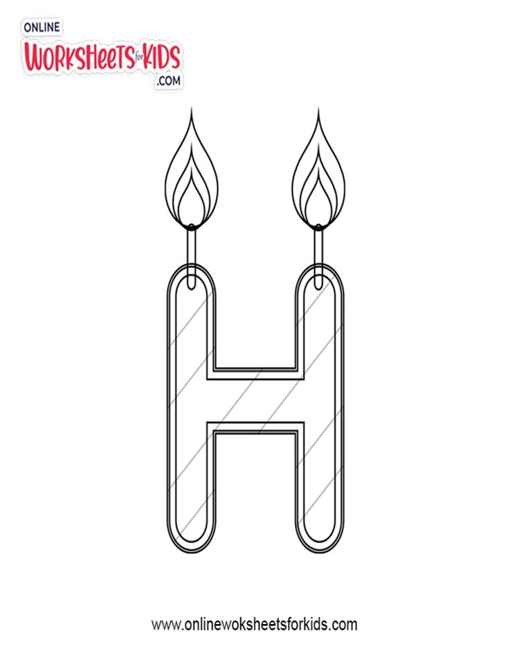 Alphabet H Coloring