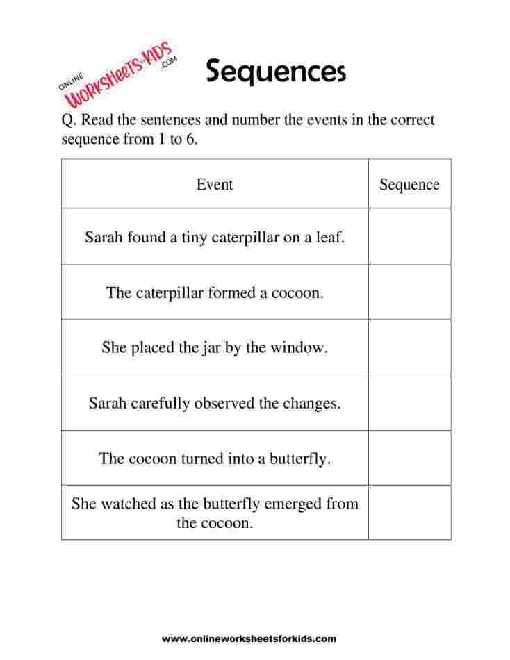 Sequence Worksheets 09