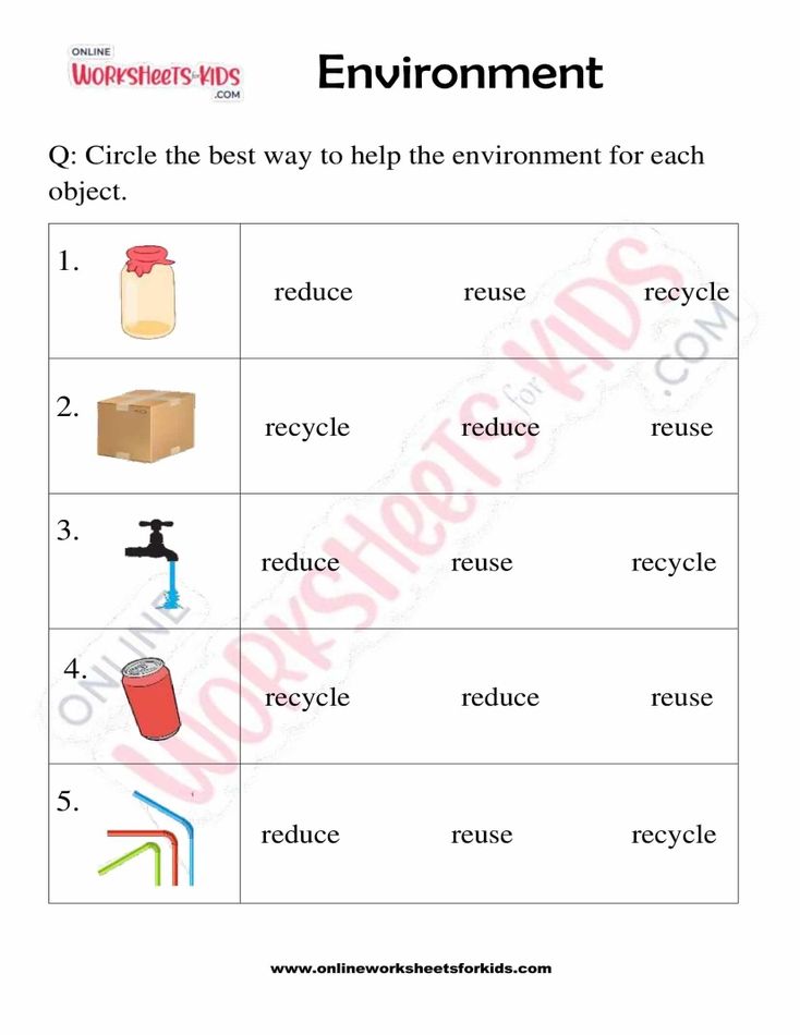 Environment Worksheets For Kids 01