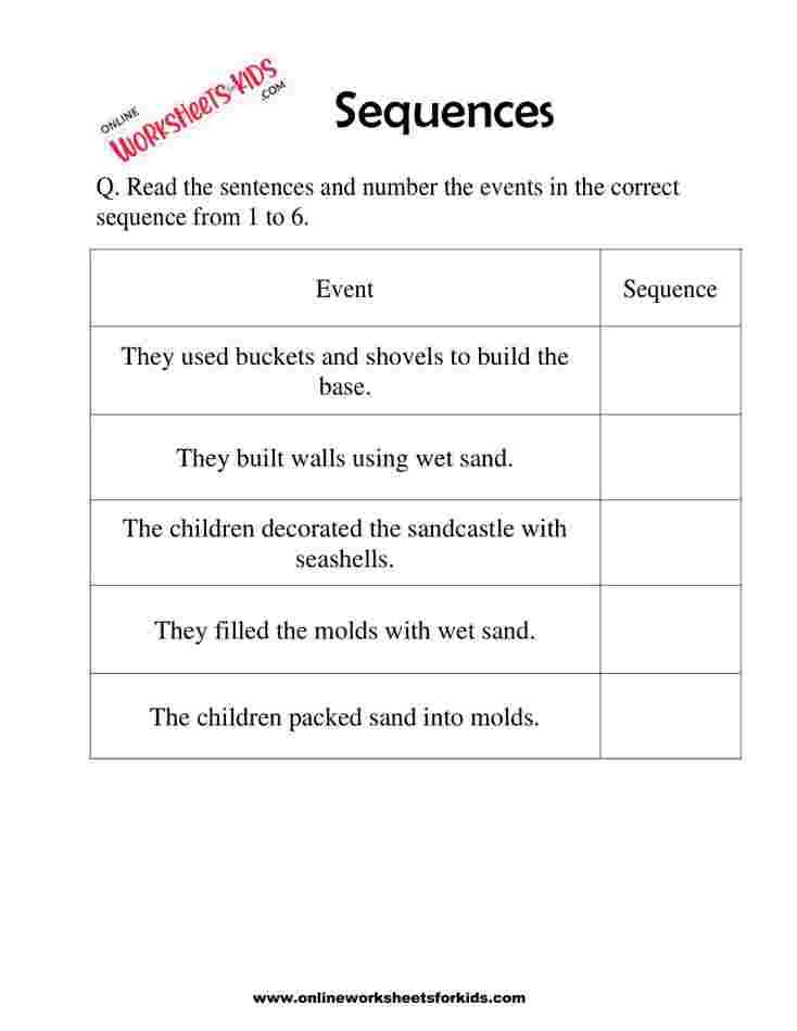 Sequence Worksheets 08