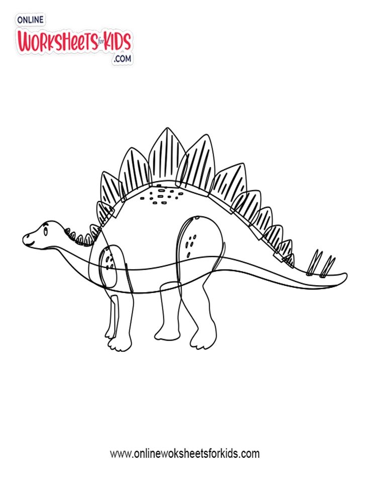 Stegosaurus Coloring