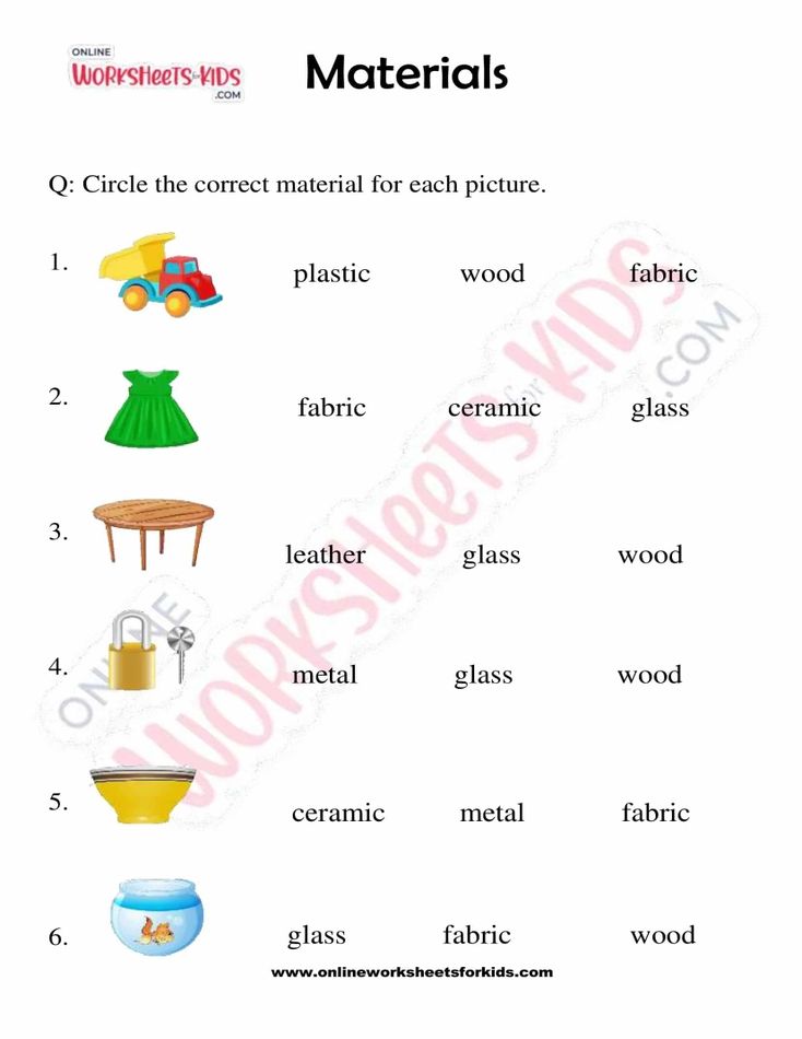 Types of Materials for Kids 05