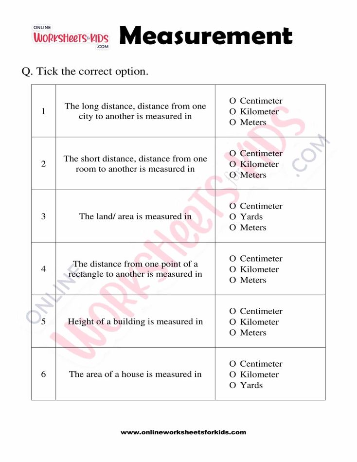 Measurement Worksheet Grade 3-01