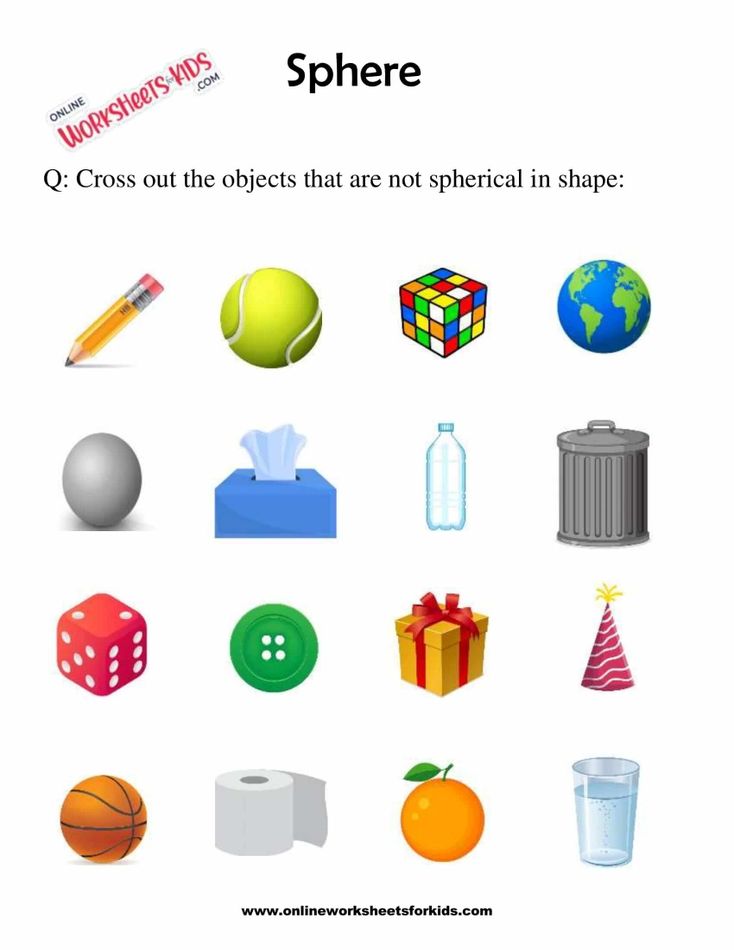 Sphere Worksheets For Grade 1-5