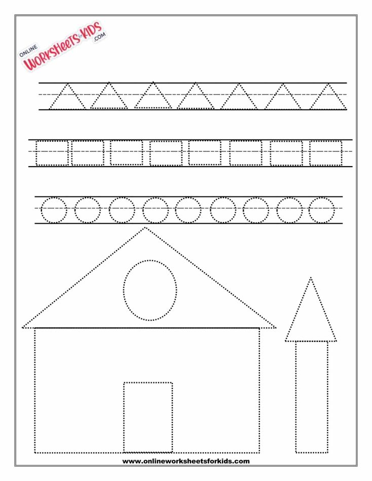 Shape Tracing Triangle, Rectangle, Circle 4