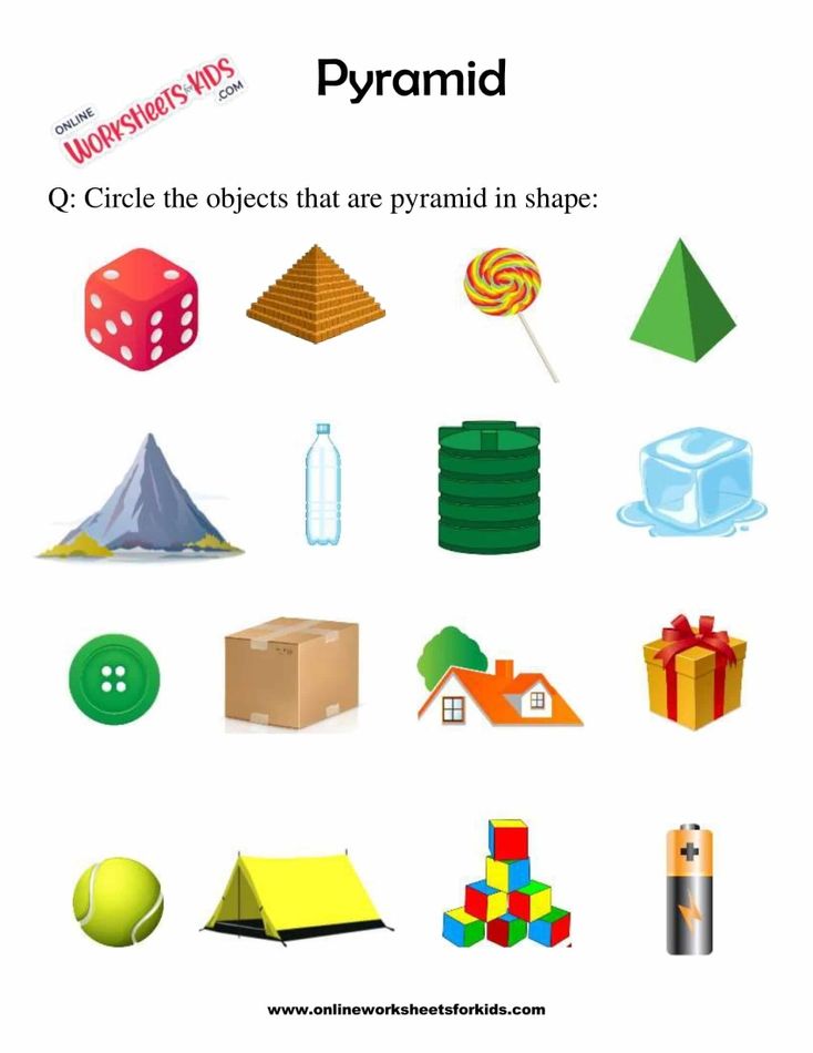 Pyramid Worksheet For Grade 1-2