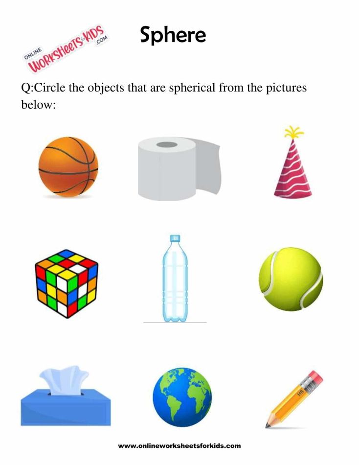 Sphere Worksheets For Grade 1-1