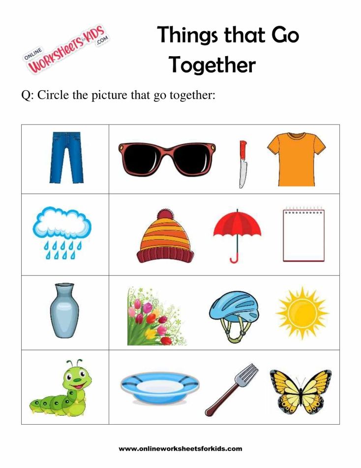 Connect The Objects That Go Together 8