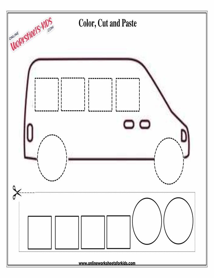 Cut And Paste Shapes Square And Circle 2