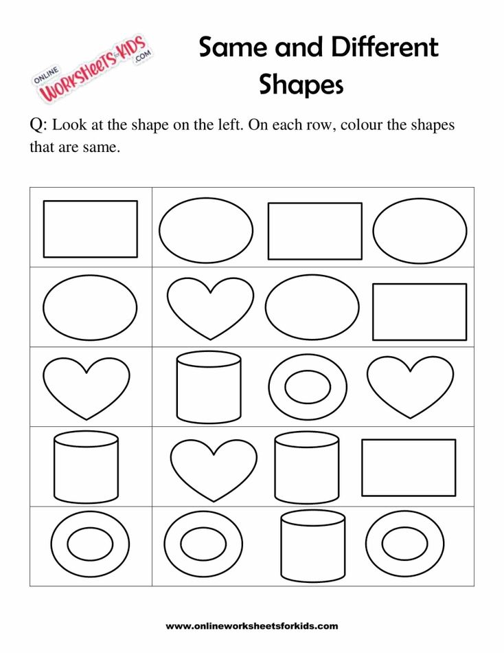 Identify The Shapes That Are The Same 1