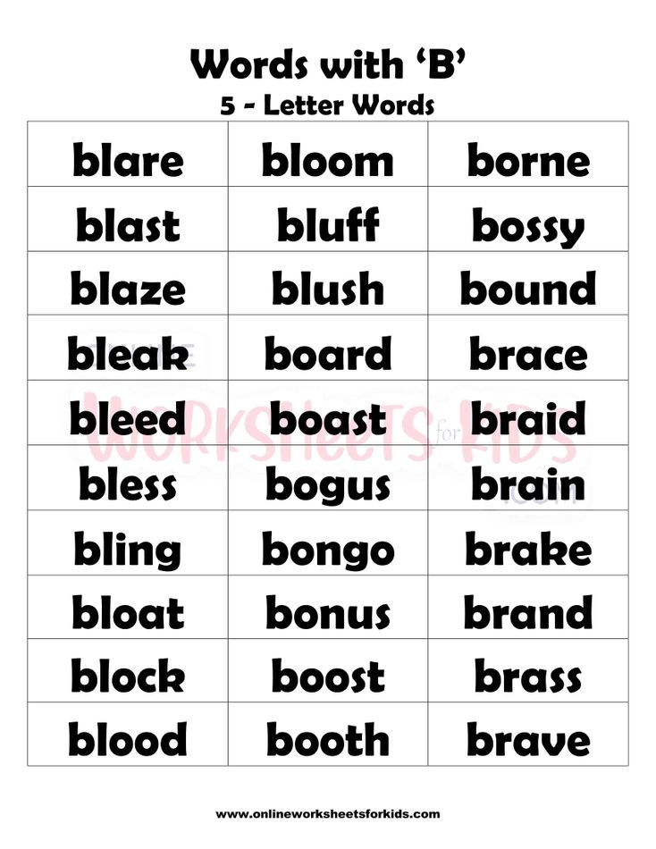 5 Letter Words That Begins With B-3