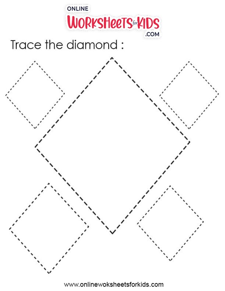 Tracing Shapes Worksheets 4