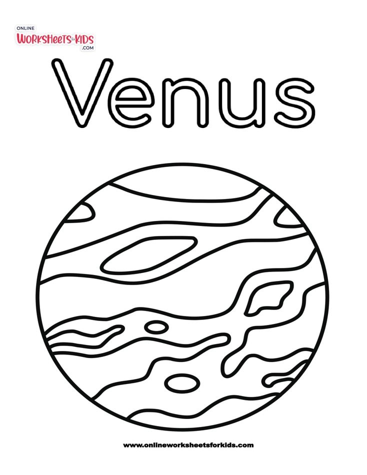 Planets Coloring Worksheet - Venus