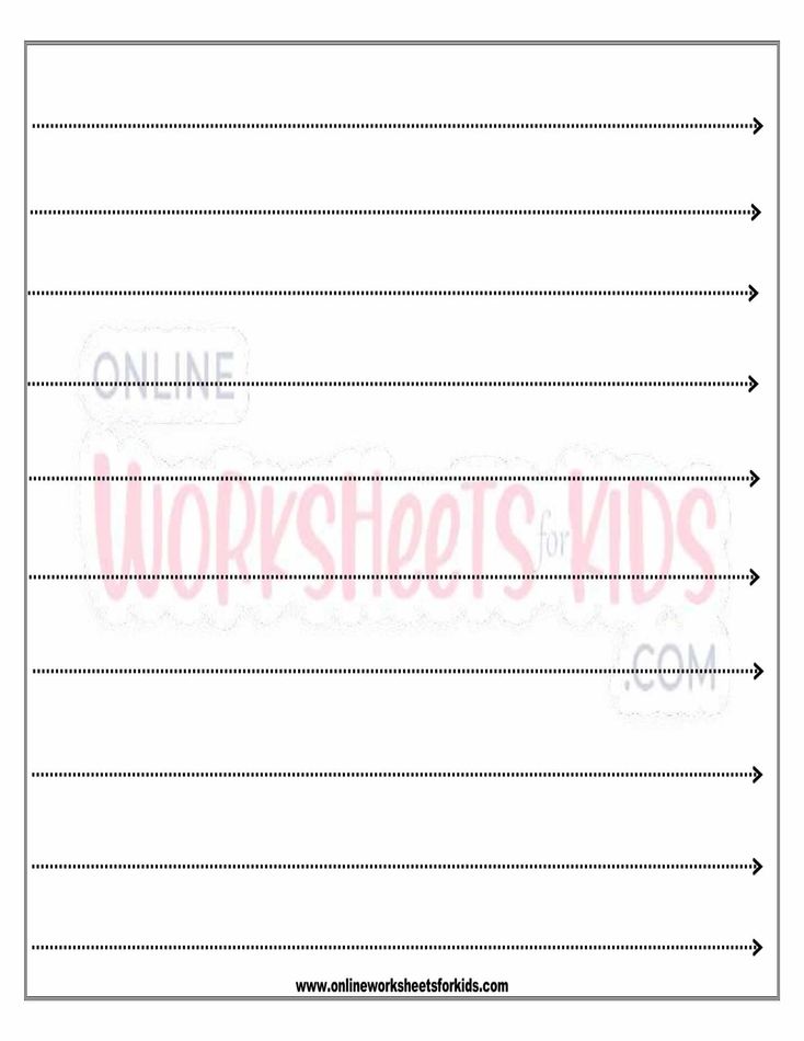 Straight Line Worksheet 1