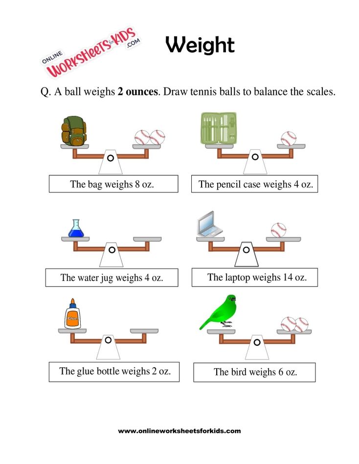 Mass and Weight Worksheet 03