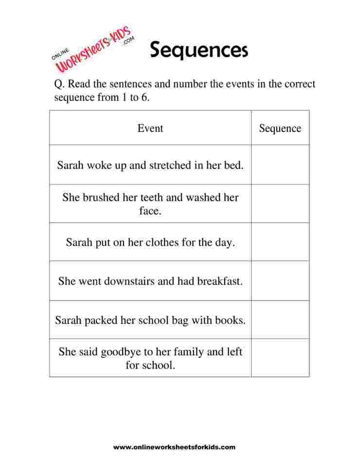 Sequence Worksheets 06