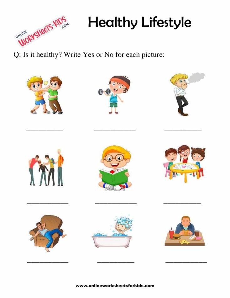 Healthy Lifestyle Worksheets For Grade 1-10