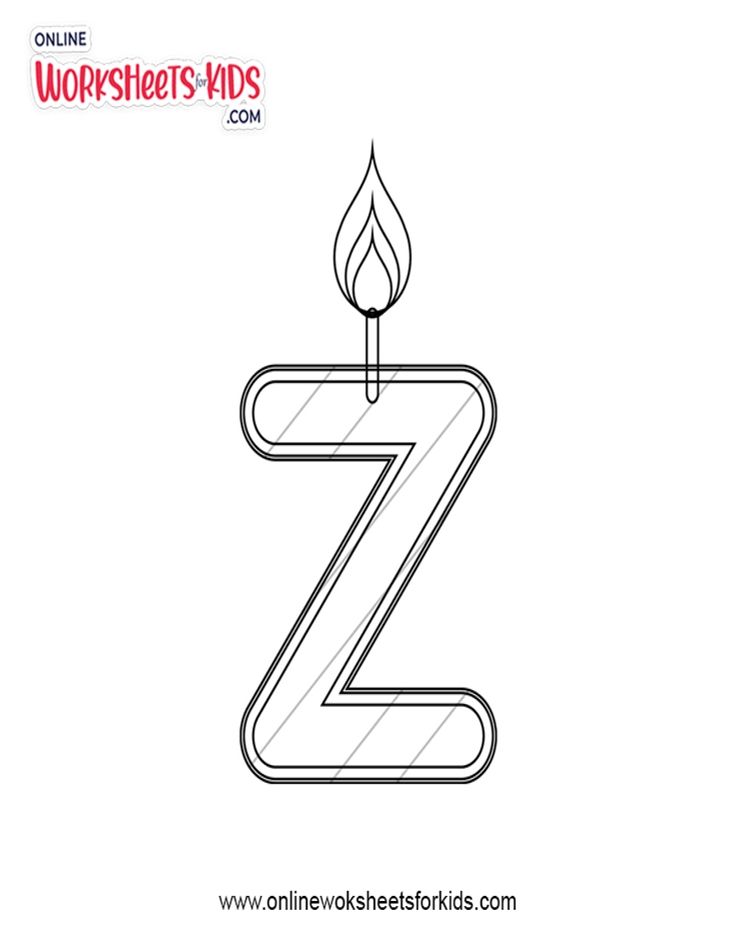 Alphabet Z Coloring