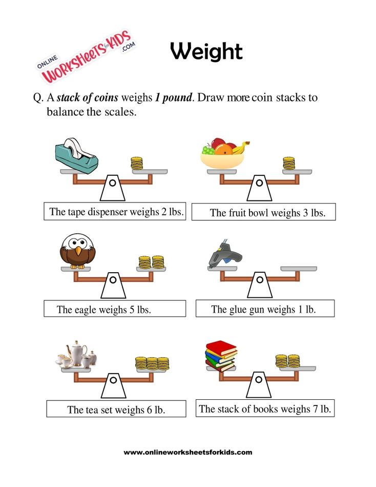 Mass and Weight Worksheet 02
