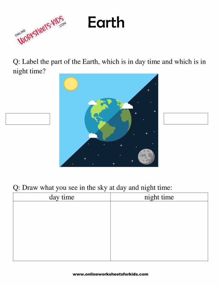 Earth Worksheets for grade 1-2