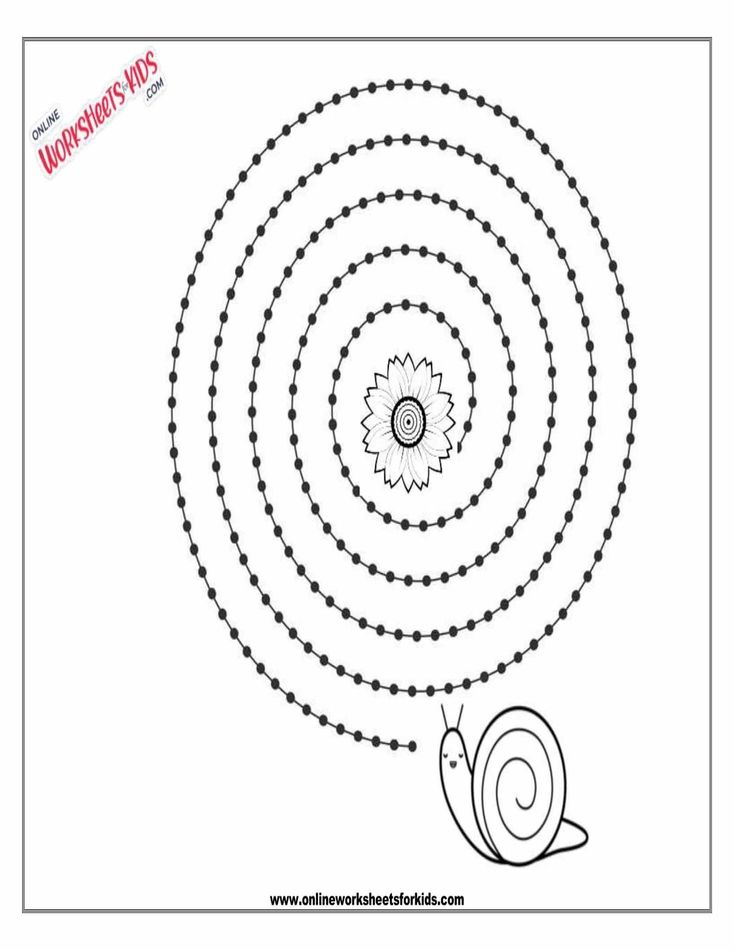 Spiral Tracing Worksheet 2