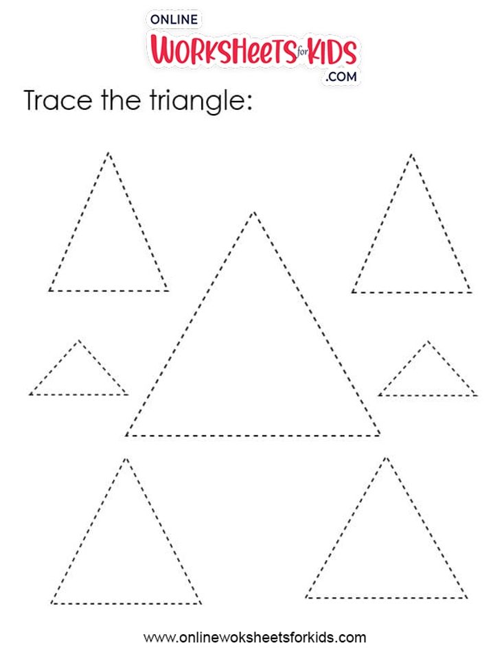 Tracing Shapes Worksheets 11