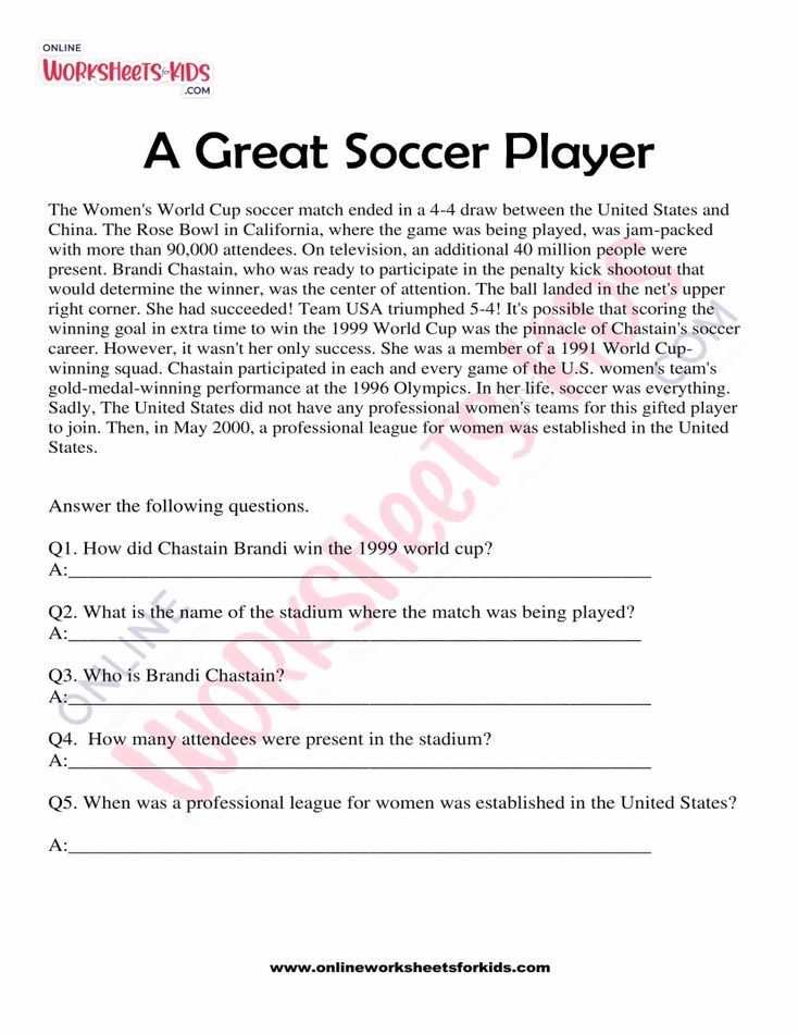 A Great Soccer Player