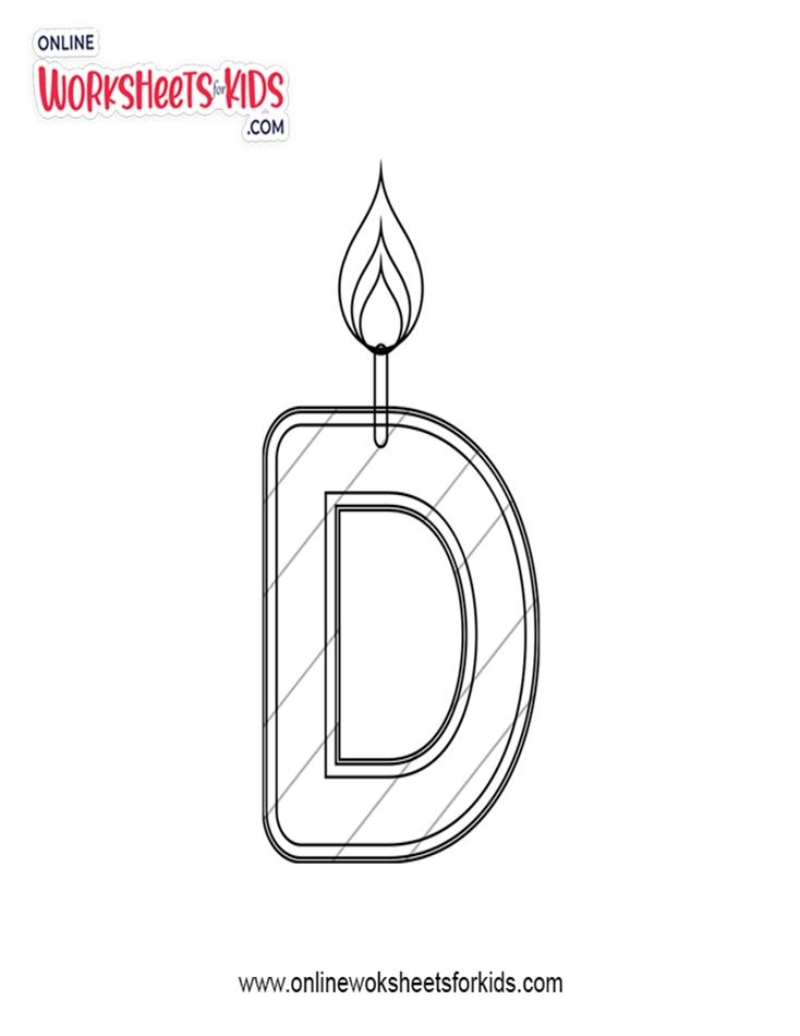 Alphabet D Coloring