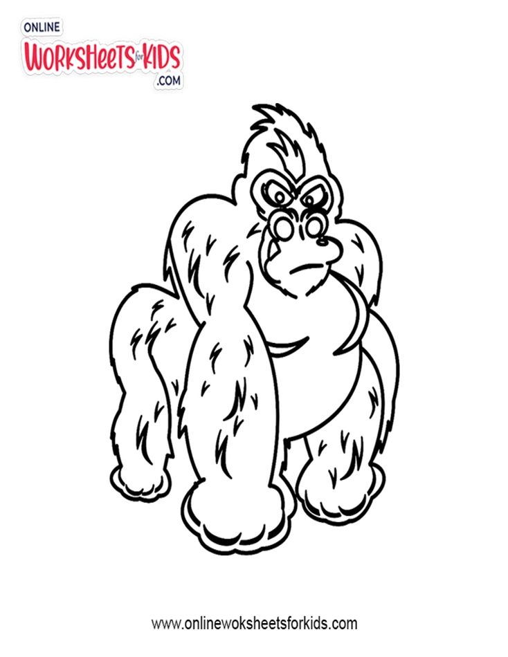 Gorilla Coloring