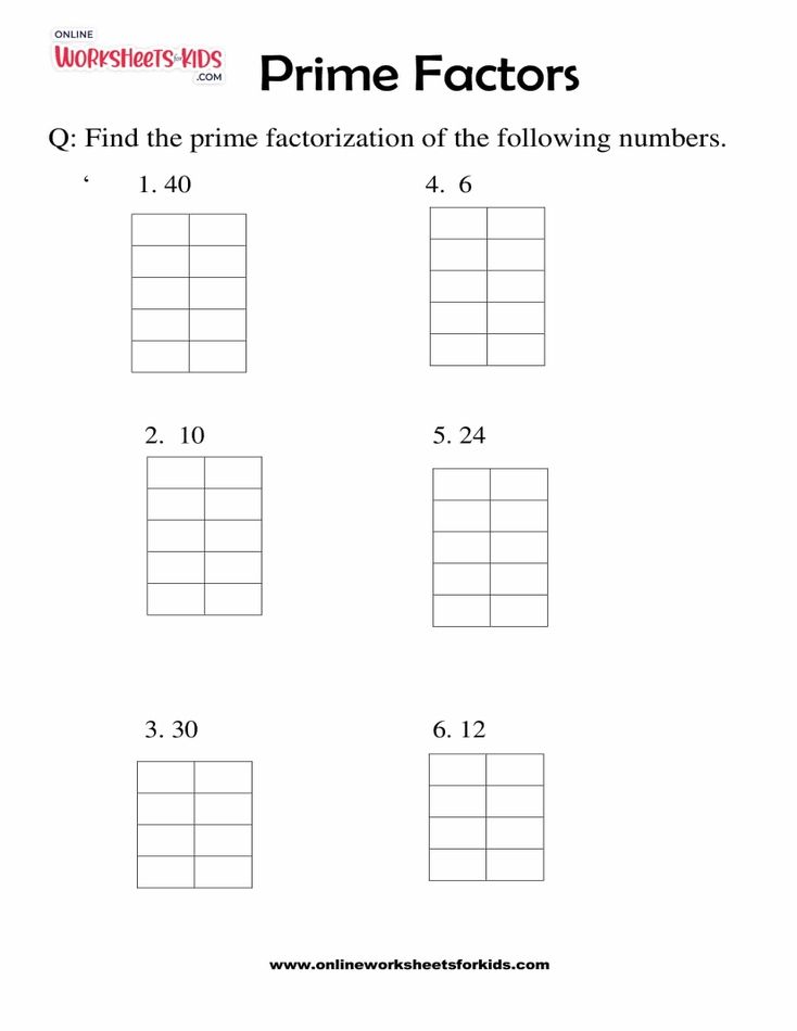 Prime Factors Worksheet Grade 2-08