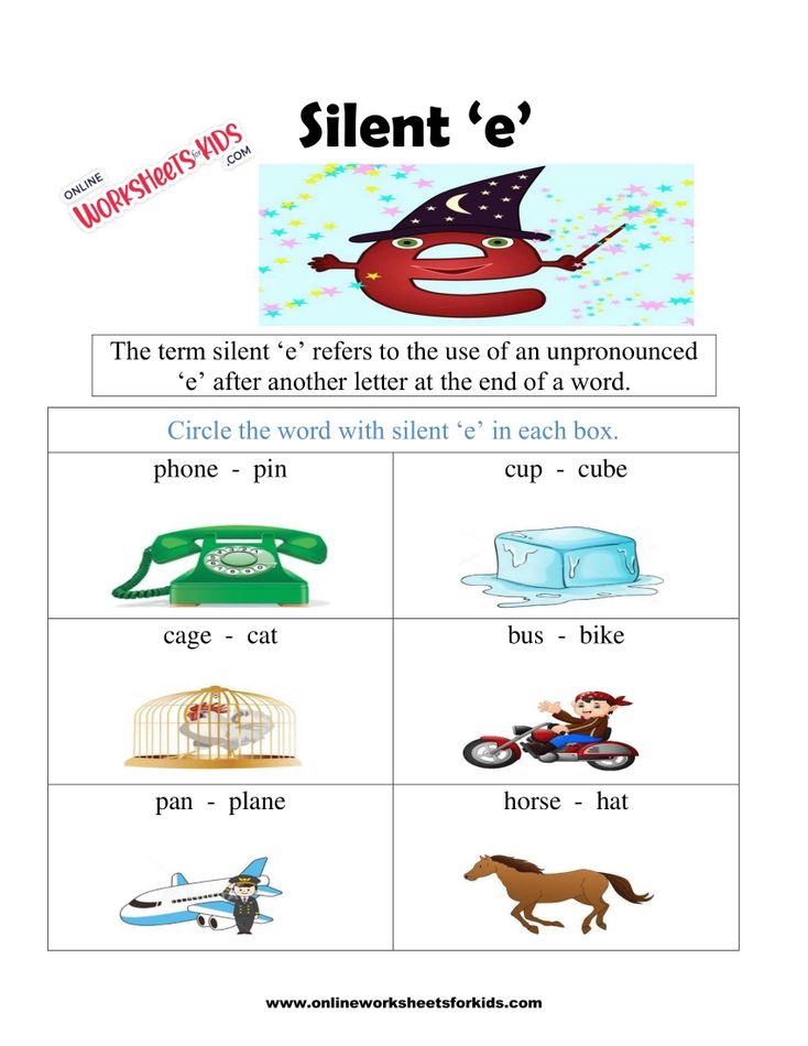 Silent E Worksheets 9