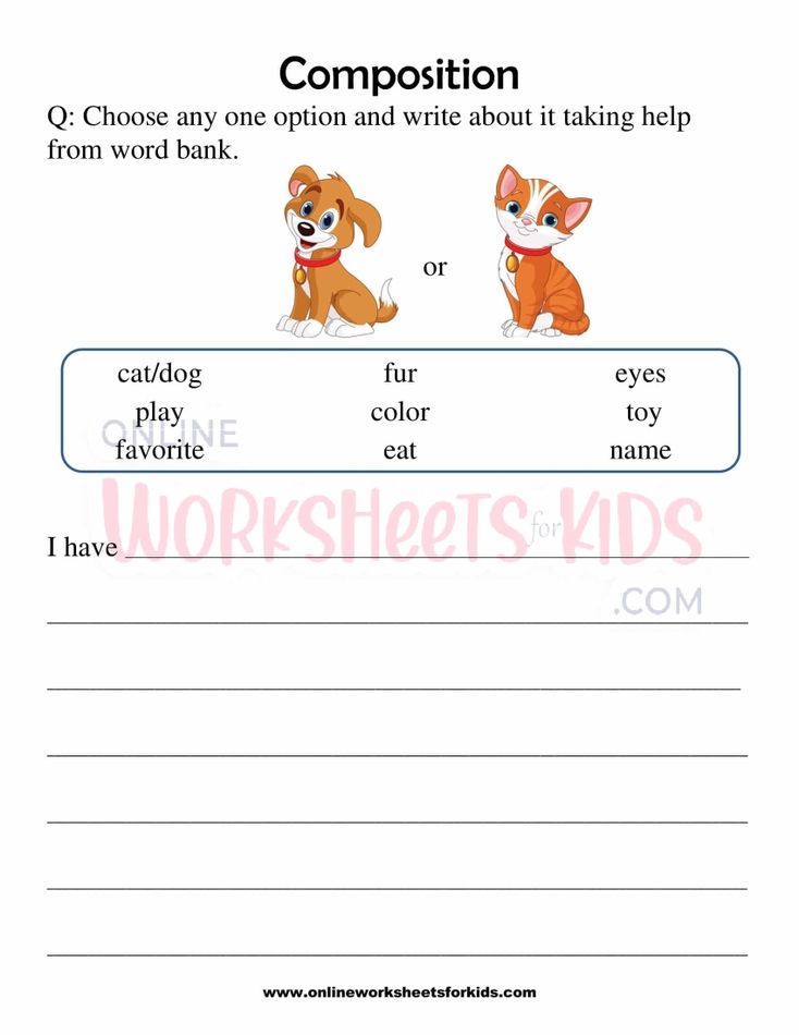 Composition Worksheets For Grade 1-8